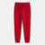 State Of Days Women's Red Cozy Fleece Cuffed Sweatpants