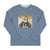 Fmoda Boy's Blue "Awesome "Graphic Printed Long Sleeve Blouse | Fmoda in Lebanon
