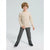 Sinsay Boy's Beige Cable Knit Crew Neck Sweater