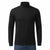 Galaxy By Harvic Men's Black Turtle Neck Long Sleeve Blouse