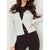 Sinsay Women's Silver Metallic Effect Cardigan