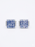 Ox & Bull Men's Blue/Silver Checkered Cuff Links |Ox & Bull in Lebanon