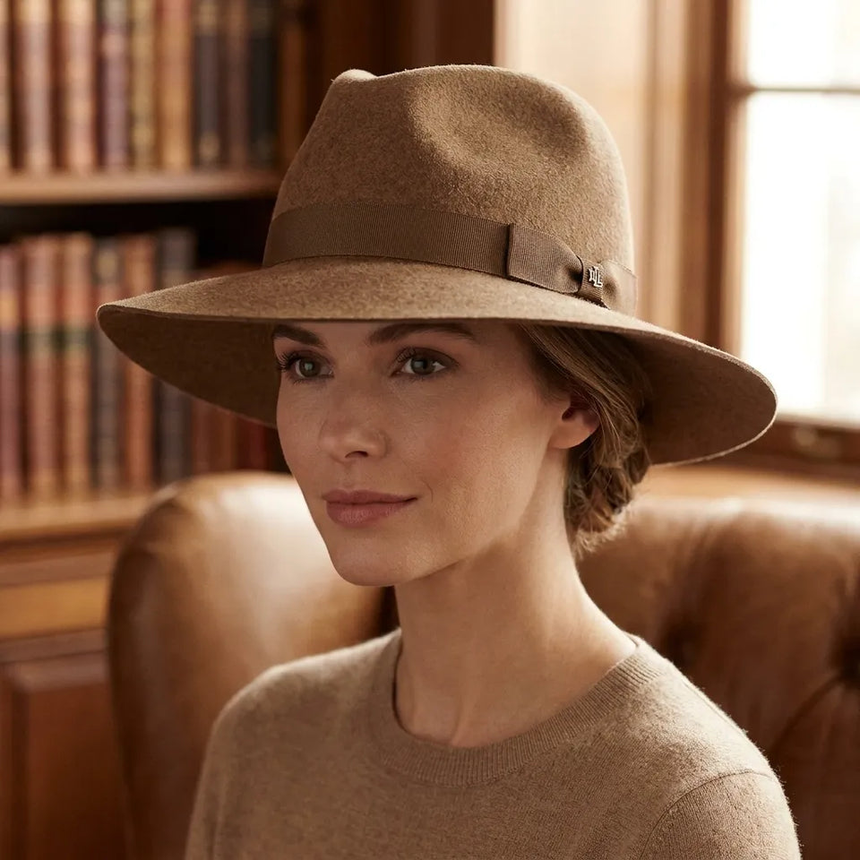 Lauren Ralph Lauren Women's Camel Knit Hat