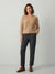 State Of Day Women's Blush Knitted V-Neck Long Sleeve Sweater