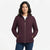 Nautica Women's Burgundy Puffer Coat