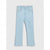 Light blue denim jeans shown flat against a light gray background.