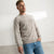 Sinsay Men's Light Grey Crew Neck Sweater