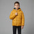 Sinsay Boy's Yellow Quilted Puffer Hooded Jacket