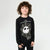 Sinsay Boy's Black "The Nightmare Before Christmas" Spiderweb Printed Blouse