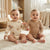 Sinsay Baby Boy's Nude Ribbed Printed Pack Of 2 Bodysuits