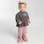 Sinsay Girl's Dusty Rose Wide & Ruffled Hems Pants