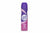 Purple Lady Speed Stick deodorant can on a red surface with blurred background