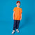 Sinsay Boy's Orange Small Chest Logo T-Shirt