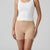 State Of Day Women's Beige Seamless Short Shapewear