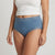 Natori Women's Dusty Blue Lace-Trimmed Cotton Briefs