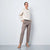 Sinsay Women's Taupe High-Rise Trousers