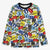 Zara Boy's Multicolor All-Over City Sticker Graphic Print Long Sleeve Blouse | Zara In Lebanon