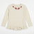 Zara Girl's Off White Butterfly Embroidery Long Sleeve Blouse With Ruffled Hem | Zara In Lebanon