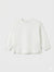 Zara Girl's White Plain Crew Neck Long Sleeve Blouse | Zara In Lebanon