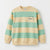 Zara Boy's Green/Beige Striped "Cool Holidays" Print Sweatshirt | Zara In Lebanon