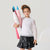 Sinsay Girl's White Ruffled Crew-Neck Blouse
