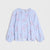 Sinsay Girl's Blue Printed Balloon Sleeves Shirt