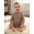 Sinsay Baby Boy's Brown Long-Sleeve Ribbed Bodysuit