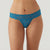 B.tempt'd Women's Blue Scalloped Lace Low-Rise Briefs