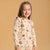 Sinsay Girl's Beige Allover Woodland Animal Print Blouse