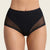 Leonisa Women's Black Mesh-Paneled Undetectable Comfy Briefs