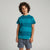 Sinsay Boy's Turquoise Block-Striped T-Shirt