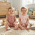 Sinsay Girl's Dusty & Pale Pink Printed Pack Of 2 Rompers