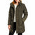 Cole Haan Women's Dark Olive Quilted Puffer Coat