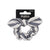 Parsa Beauty Striped Linen Scrunchie With Bow | Parsa Beauty In Lebanon