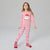 Sinsay Girl's Pink Santa Claus Graphic Pajama Set