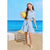 Sinsay Girl's Light Blue Shirt & Matching Ruffled Shorts Set