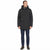Sean John Men's Black Sherpa Trimmed Parka Jacket