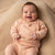 Sinsay Baby Girl's Peach Ruffled Heart Design Long-Sleeves Set