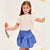 Sinsay Girl's Off White Charming Layered Ruffled Shoulders T-Shirt