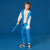 Sinsay Boy's Bright Blue & Off White Zip-Up Hoodie With Jogger Pants Set