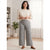 State Of Day Women's Grey Heathered Knit Wide-Leg Sweatpants