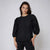 Sinsay Women's Black Voluminous Puffed Sleeves Blouse