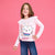 Sinsay Girl's Light Pink Cakey Cat Printed Blouse