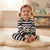 Sinsay Girl's Black & White Horizontal Striped Overall