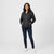 Michael Kors Women's Black Hooded Packable Chevron Jacket