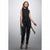 Sinsay Women's Black Coated Skinny Pants