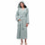Arus Women's Light Green Hooded Full Length Robe