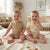 Sinsay Baby Boy's Beige & Brown Ribbed Printed Pack Of 2 Bodysuits