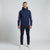Galaxy Women's Dark Blue Striped Hooded Jacket