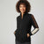 Univibe Women's Black Colorblock Mock-Neck Jacket